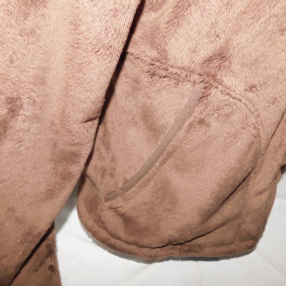 The North Face Womens L Chocolate Brown OSO Full Zip Hooded Fleece Hoodie Jacket - Picture 9 of 13